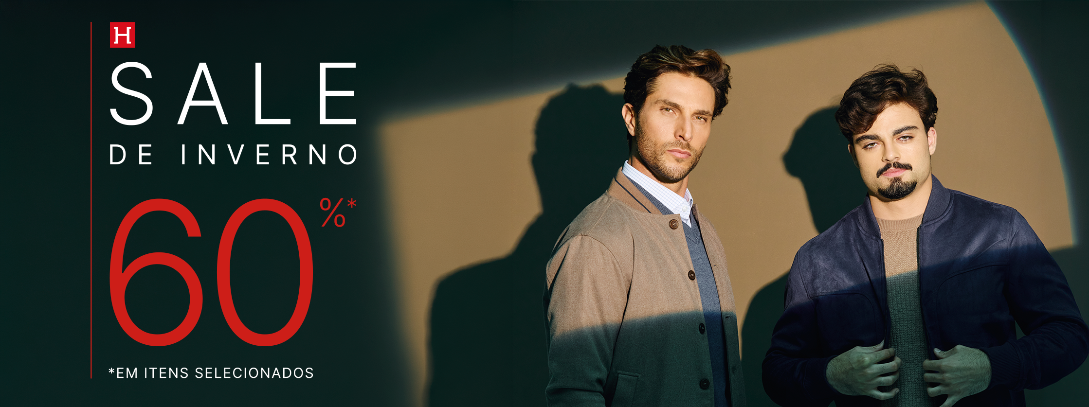 Sale de Inverno Homem S/A com 60% OFF em peças selecionadas